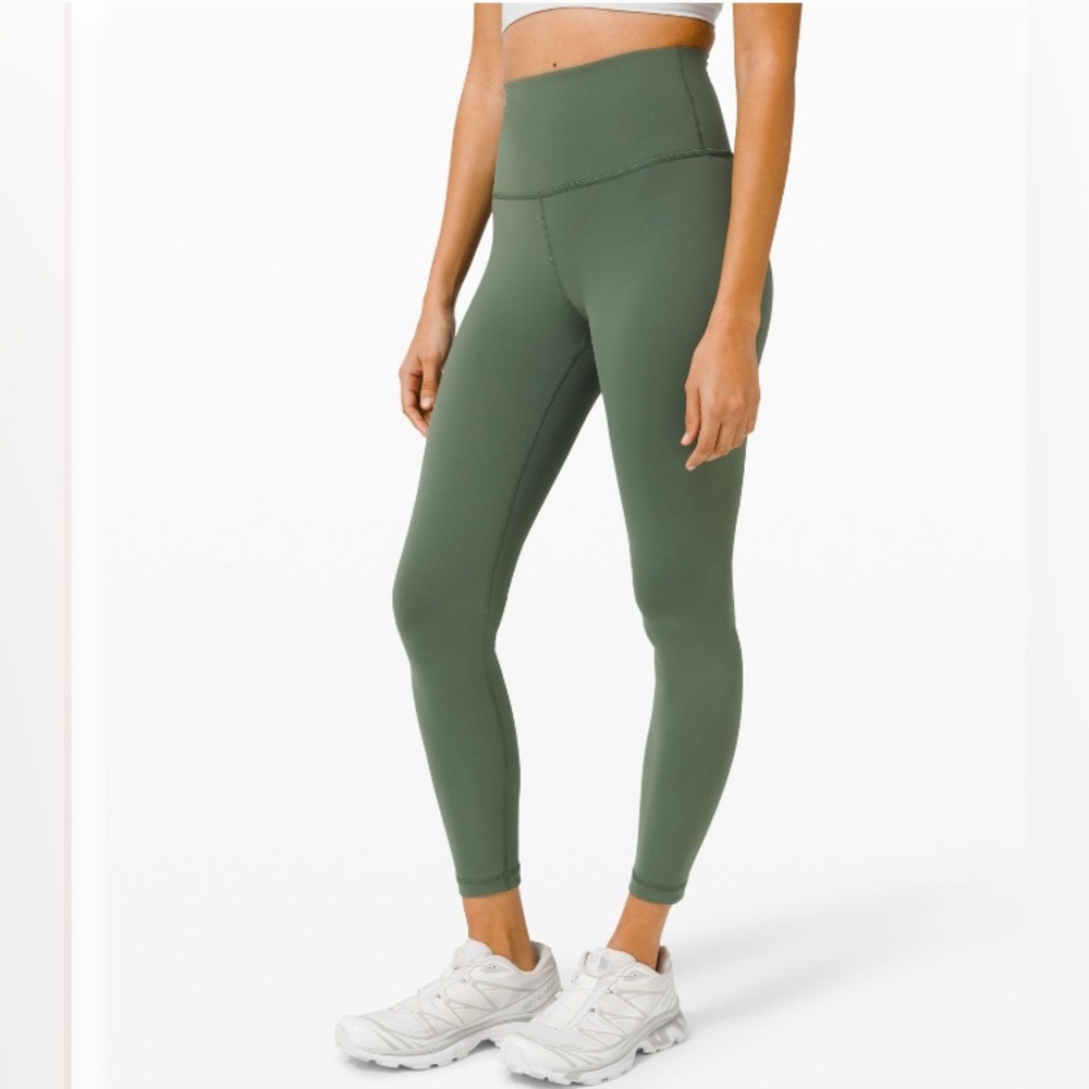 Lululemon Athletica Green Wunder Under High-Rise Tight 25”